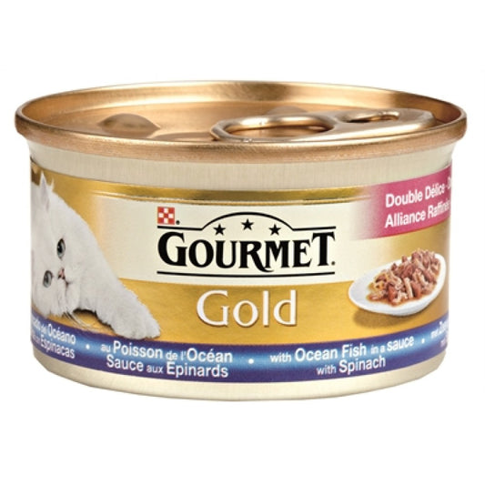 Gourmet Gold Luxe Mix Zeevis In Saus Met Spinazie (24X85 GR)