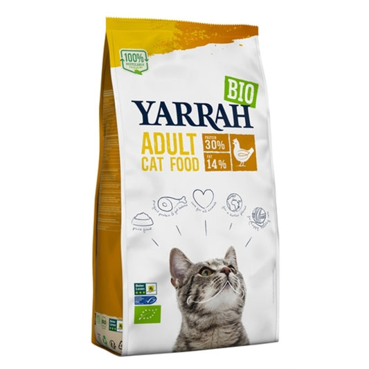 Yarrah Cat Biologische Brokken Kip (2,4 KG)